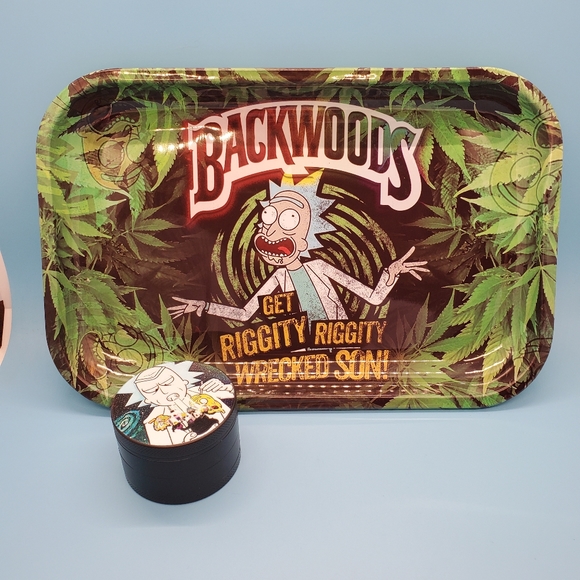 unbranded Other - Backwoods Rick And Morty Rolling Tray And Grinder!